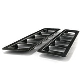 2PCS Universal Car Hood Vent Louver Scoop Cover Air Flow Intake Cooling Panel